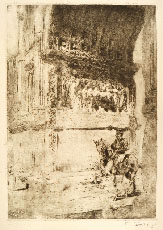 LUIGI CONCONI, The Arch of Titus in Rome, etching